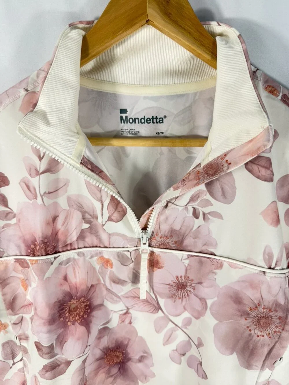 Mondetta Sunset Floral Matching Set XS NWT Half Zip & Tennis Golf Skort